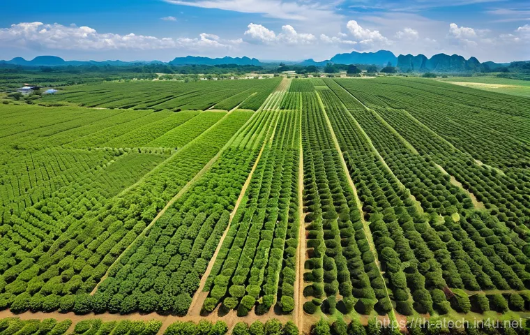 농업기술 프로젝트 관리 사례 - **Prompt 1: A Vision of Modern Thai Agriculture - Farmer and Integrated Tech**
    A vibrant, medium...