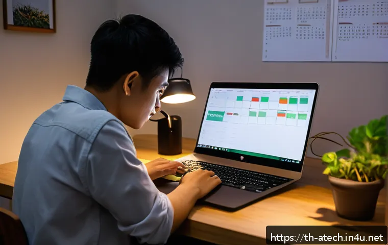 농업기술 전문가 자격증 취득 방법 - A focused young Thai adult studying modern agricultural technology at home in the evening, sitting a...